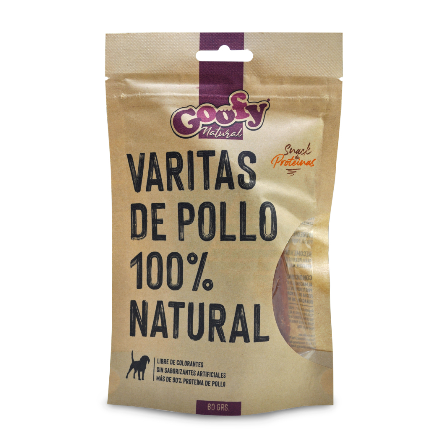 Snack varitas pollo goofy natural, , large image number null